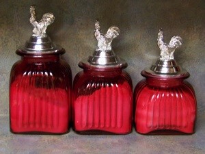 Red+glass+canisters