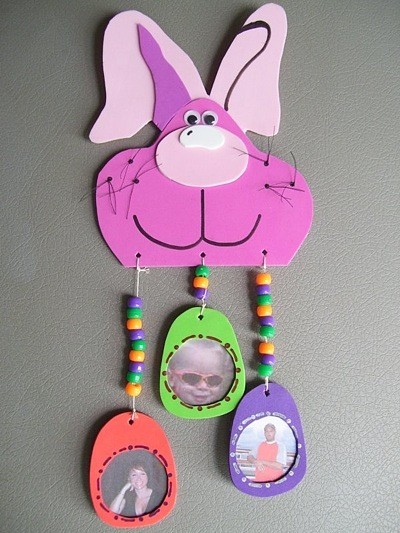 cute easter bunnies and eggs. This is a cute project to make