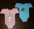 Craft Project: Onesie or Dress Baby Shower Invitations