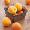 Apricots in a basket.