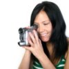 Woman using a Video Camera