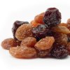 Pile of different kinds of raisins.