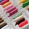 Organized Embroidery Floss Spools.