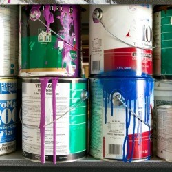 Storing Paint Cans