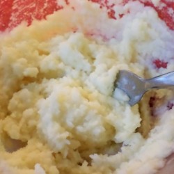 Mash Potato With A Sieve