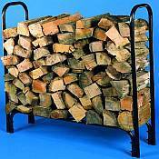 Tublar firewood rack.