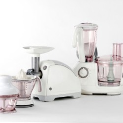 Small kitchen appliances such as a juicer, food processor, blender, etc. 