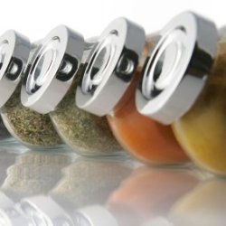 Jars of spices.