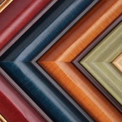 Stack of pictures frames.