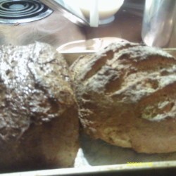 Two loaves of bread.