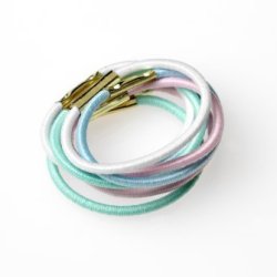 Photo of elastic hair ties.