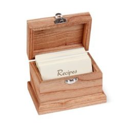 Wooden Recipes Box