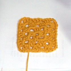 Completed granny square.