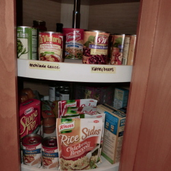 Organizing a Lazy Susan Cabinet