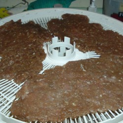 Photo of making turkey jerky.