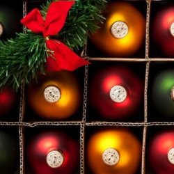 Glass Christmas Ornaments in a Box