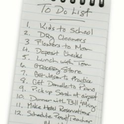 To Do List on White Background