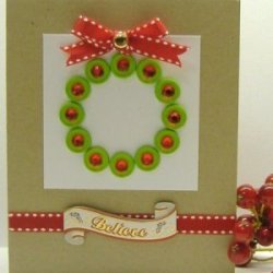 Button Christmas card.