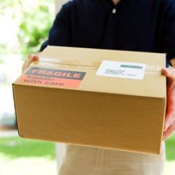Man Delivering a Fragile Package