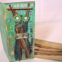 Handmade Collage Card - Finished Card