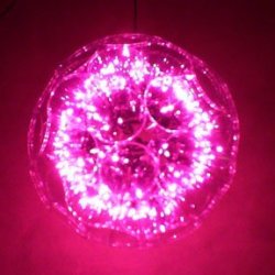 Photo of a pink sparkle ball Christmas Decoration.
