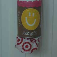 tin can plastic bag dispenser