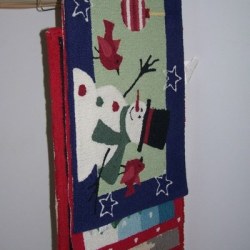 Use Skirt Hanger for Storing Rugs