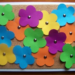 Finished flower card.