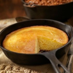 Cooking with cast iron pans.