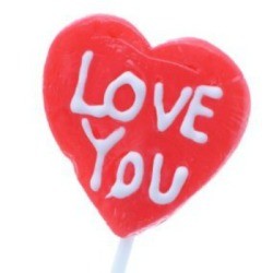 Homemade Valentine's lollipops.