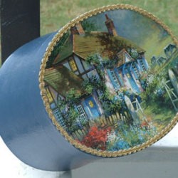 A decopauged box from a calendar.