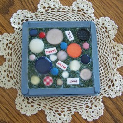 Finished button trivet.