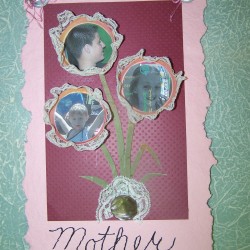 Finished card ready for hanging.