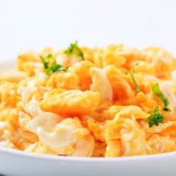 Scrambled eggs.