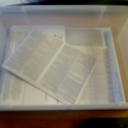 Collecting Important Tax Documents in one drawer.