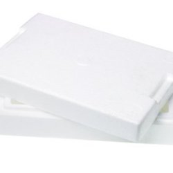 Styrofoam on White Background