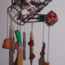 Recycled Wind Chimes from old garden tools.