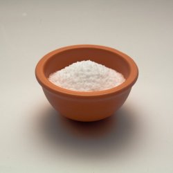 Salt in Bowl on White Background
