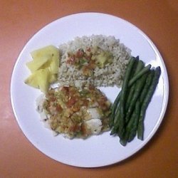 Tilapia with Pineapple and Apple Salsa