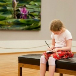 girl at Museum