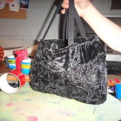 Finished Duct Tape Lined Shirt Purse