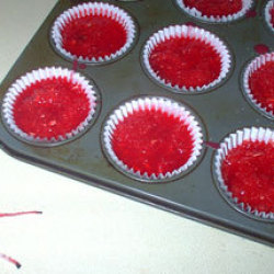 Homemade firestarters made in muffin tins