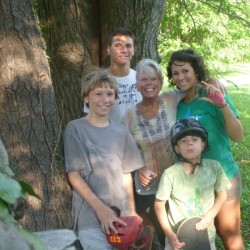 A family that just discovered their geocache