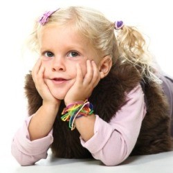 School photo of a blond girl.