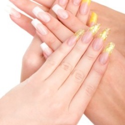 Hands with Nails Done