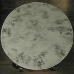 Leaf Patterned Glass Table Top