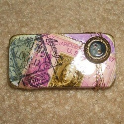 Recycled Domino Pin