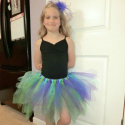 Girl wearing tutu