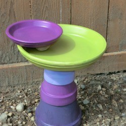 Flower Pot Bird Bath
