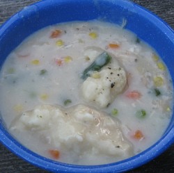 Campfire Chicken and Dumplings